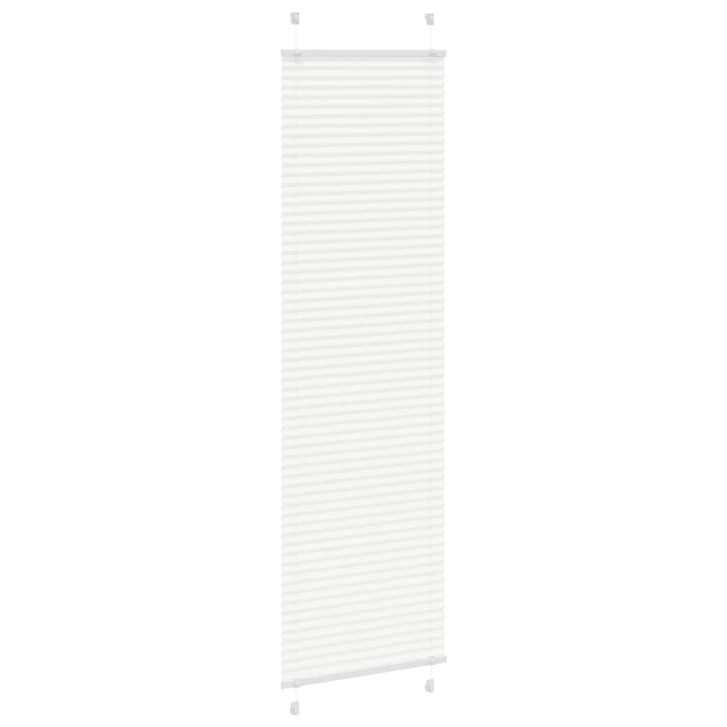 Plisségardin Hvid 60x200 cm Stofbredde 59,4 cm Polyester