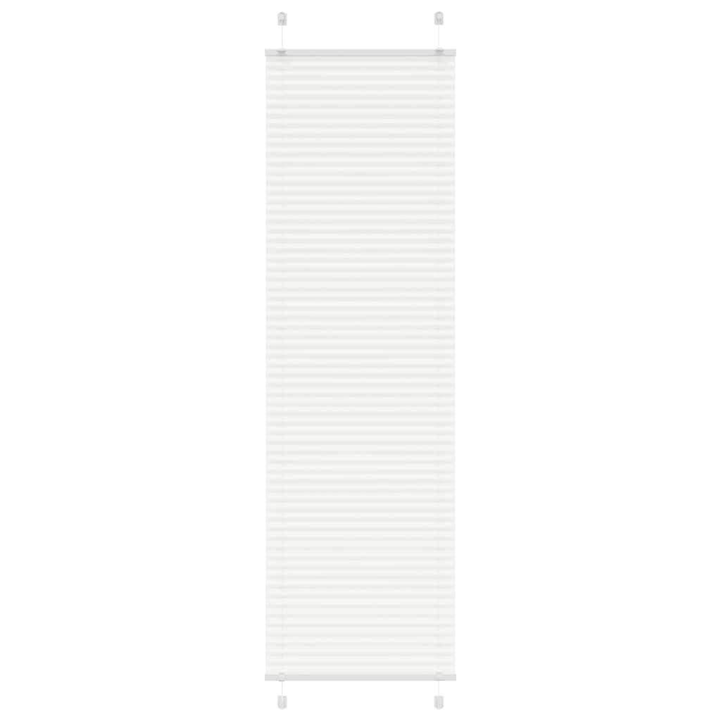 Plisségardin Hvid 65x200 cm Stofbredde 64,4 cm Polyester