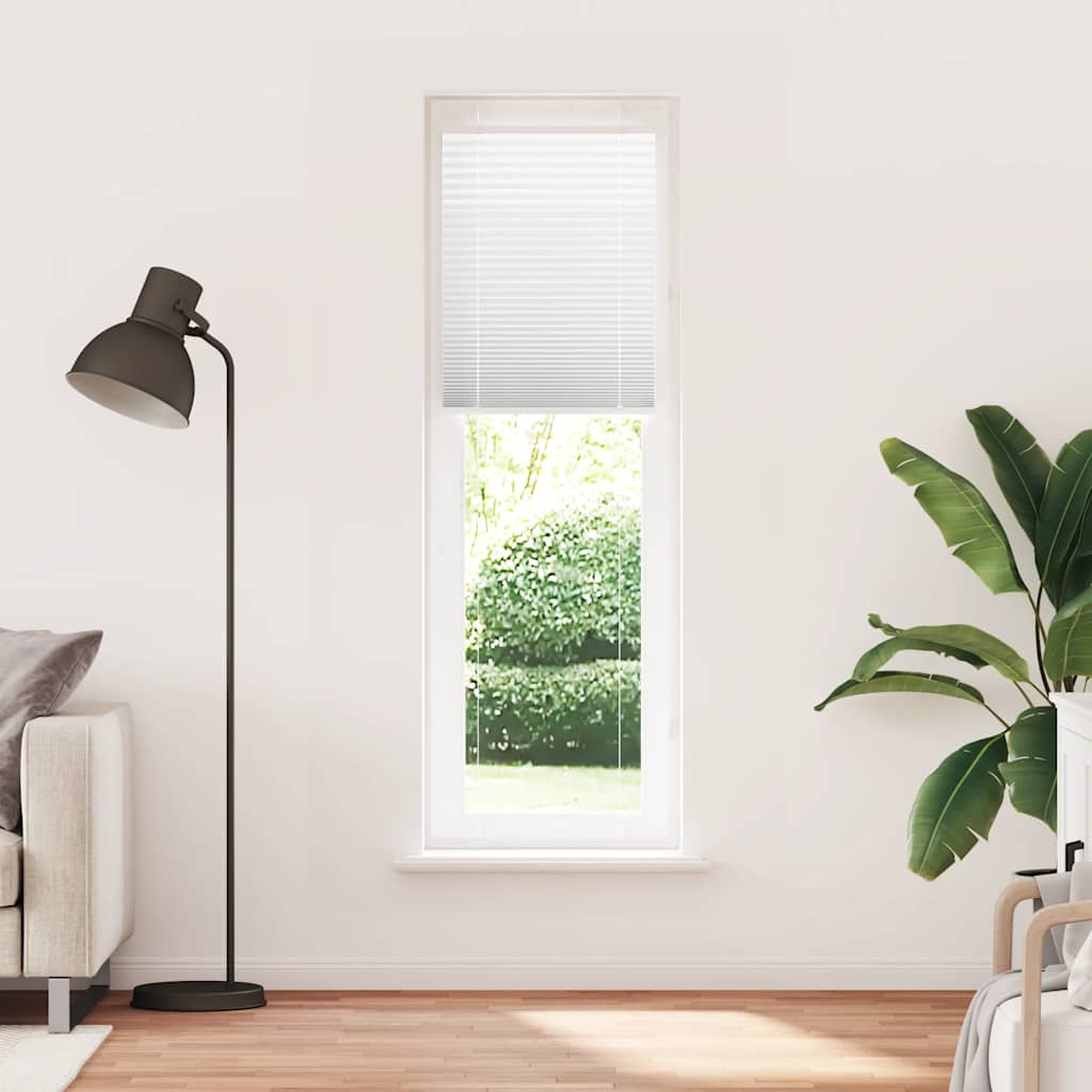 Plisségardin Hvid 65x200 cm Stofbredde 64,4 cm Polyester