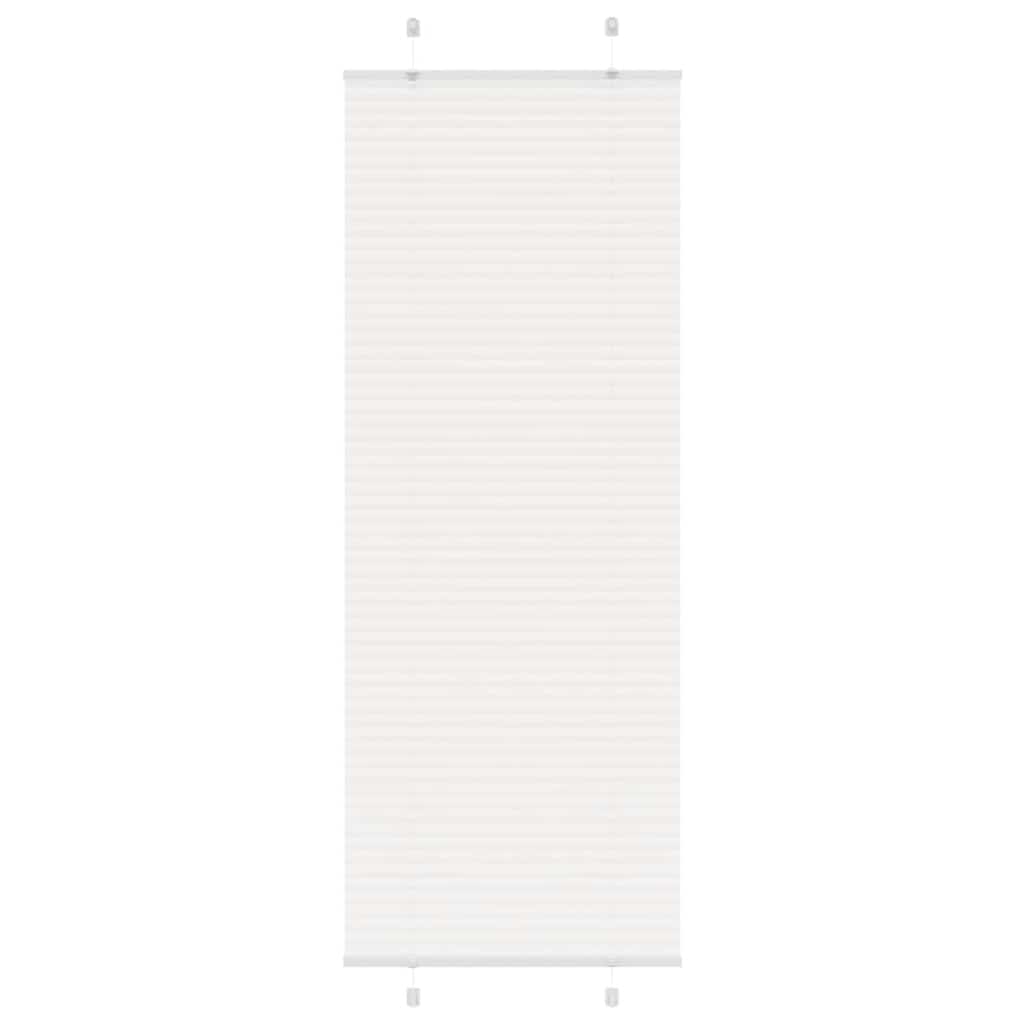Plisségardin Hvid 70x200 cm Stofbredde 69,4 cm Polyester