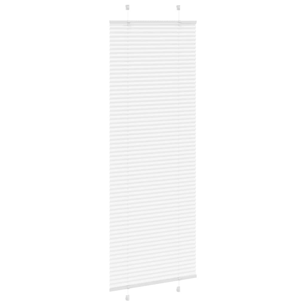 Plisségardin Hvid 70x200 cm Stofbredde 69,4 cm Polyester