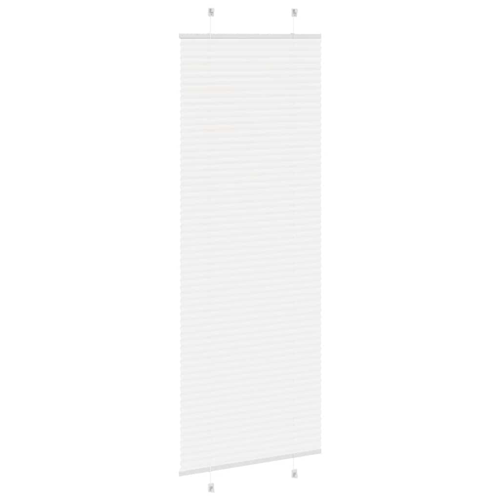 Plisségardin Hvid 70x200 cm Stofbredde 69,4 cm Polyester