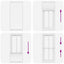 Plisségardin Hvid 90x200 cm Stofbredde 89,4 cm Polyester