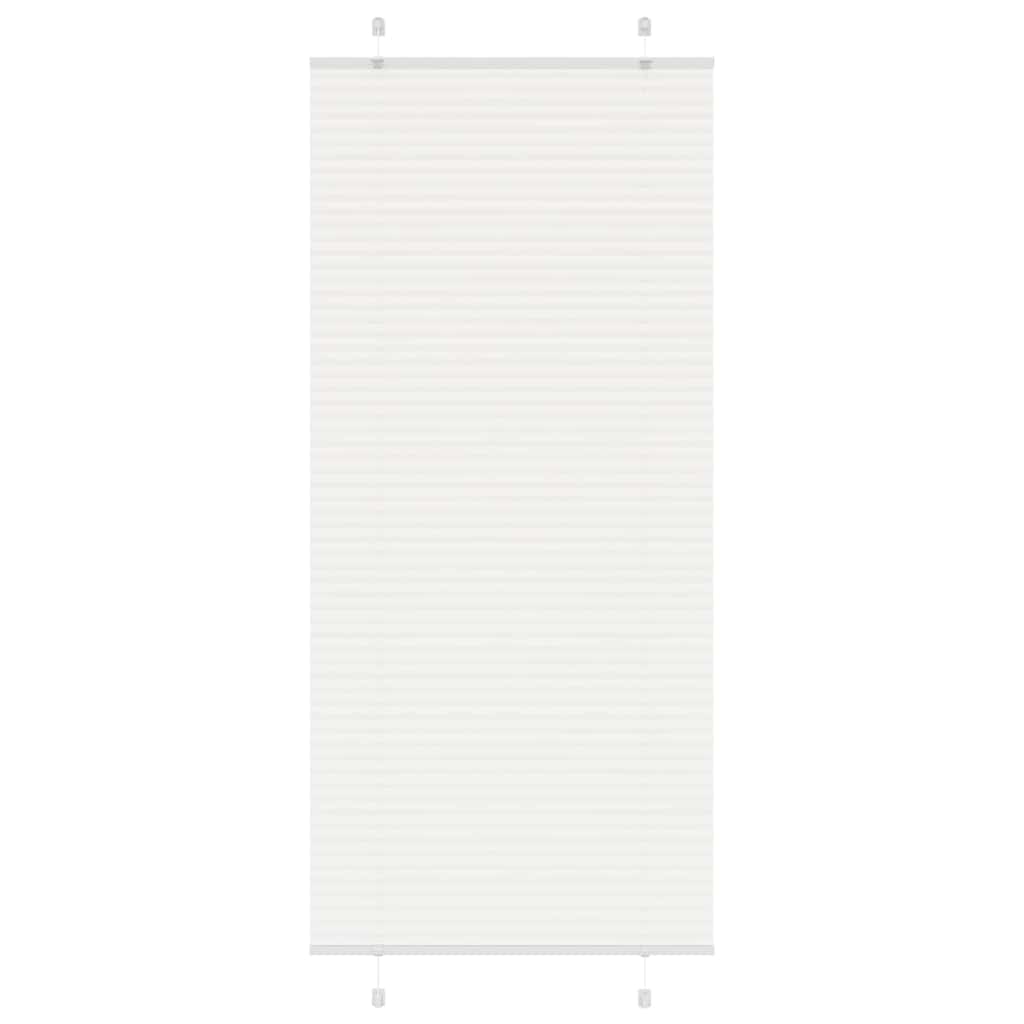 Plisségardin Hvid 100x200 cm Stofbredde 99,4 cm Polyester