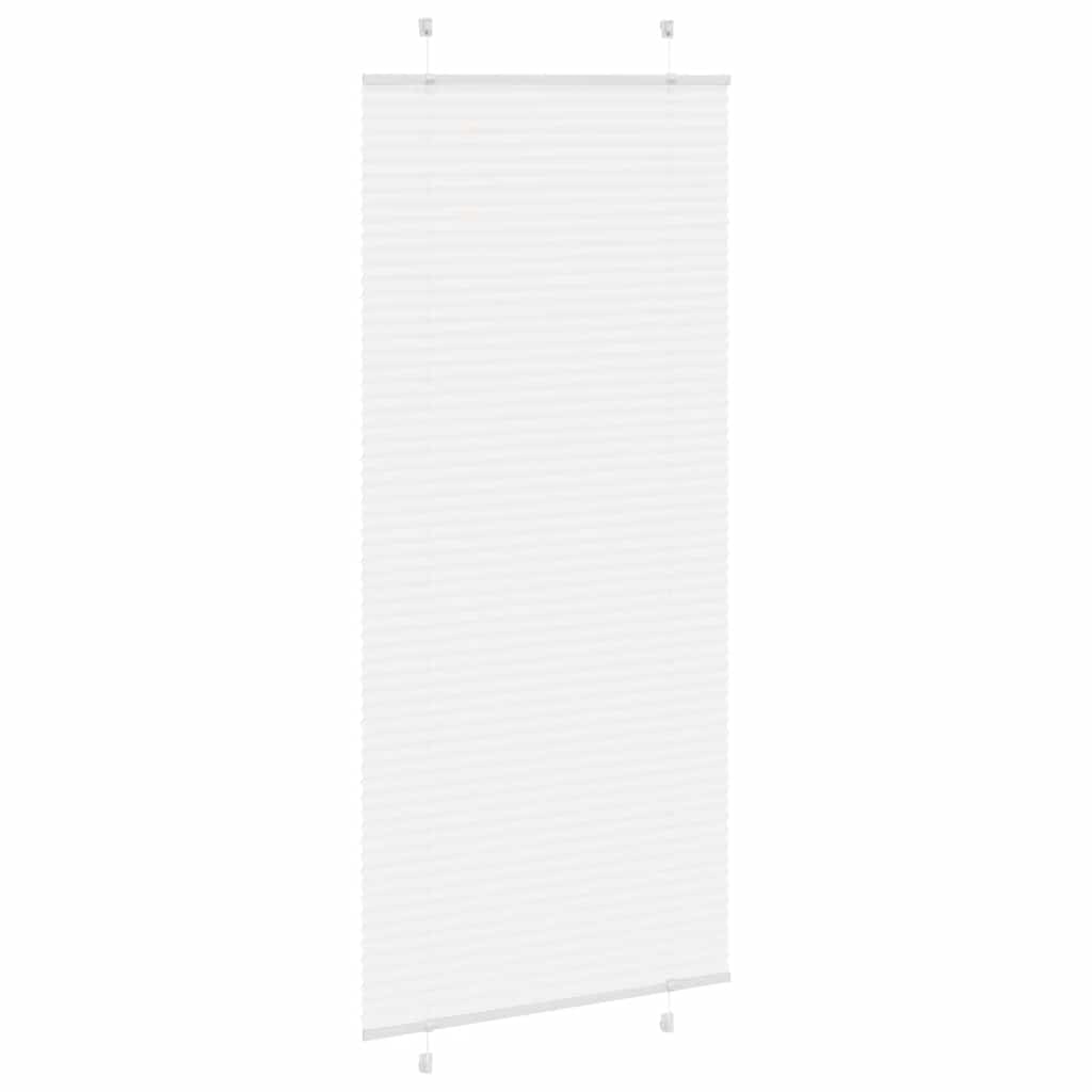 Plisségardin Hvid 100x200 cm Stofbredde 99,4 cm Polyester