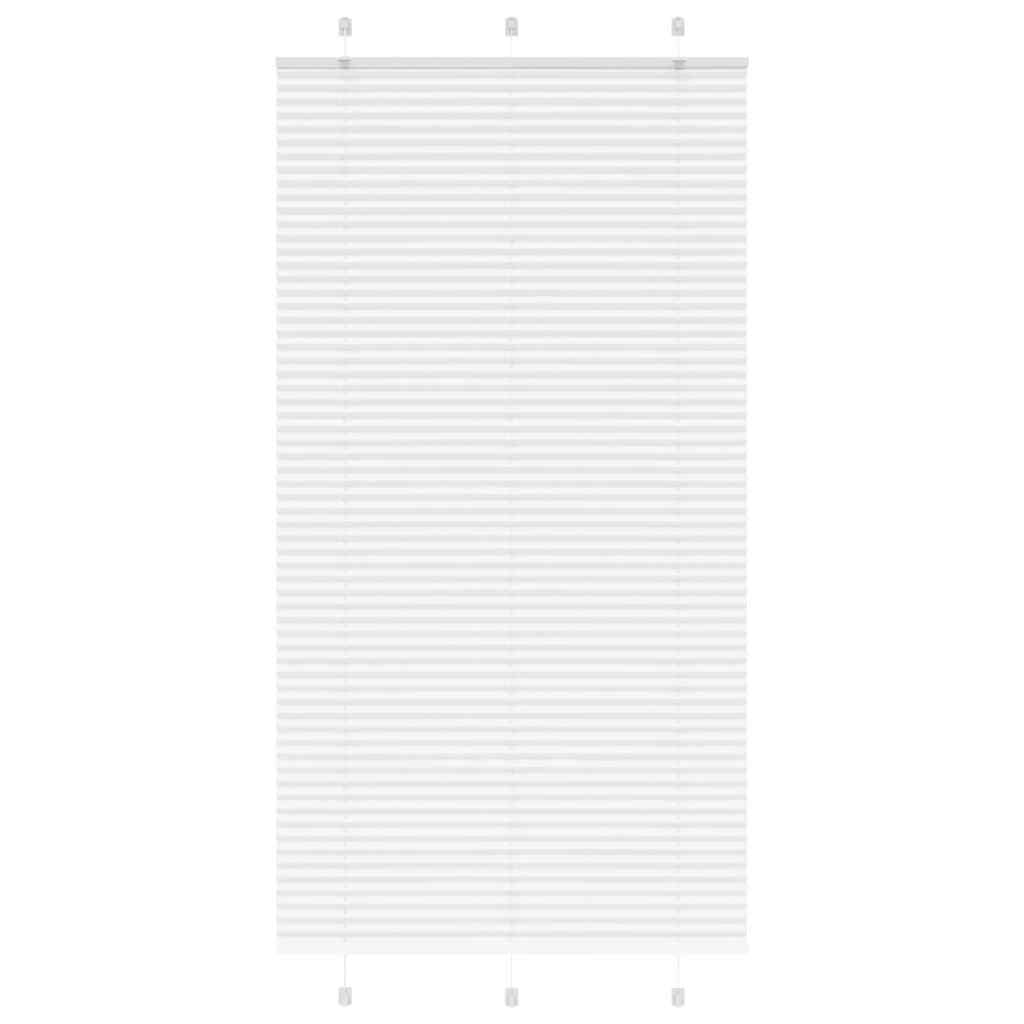Plisségardin Hvid 110x200 cm Stofbredde 109,4 cm Polyester