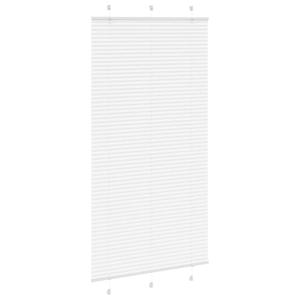 Plisségardin Hvid 110x200 cm Stofbredde 109,4 cm Polyester