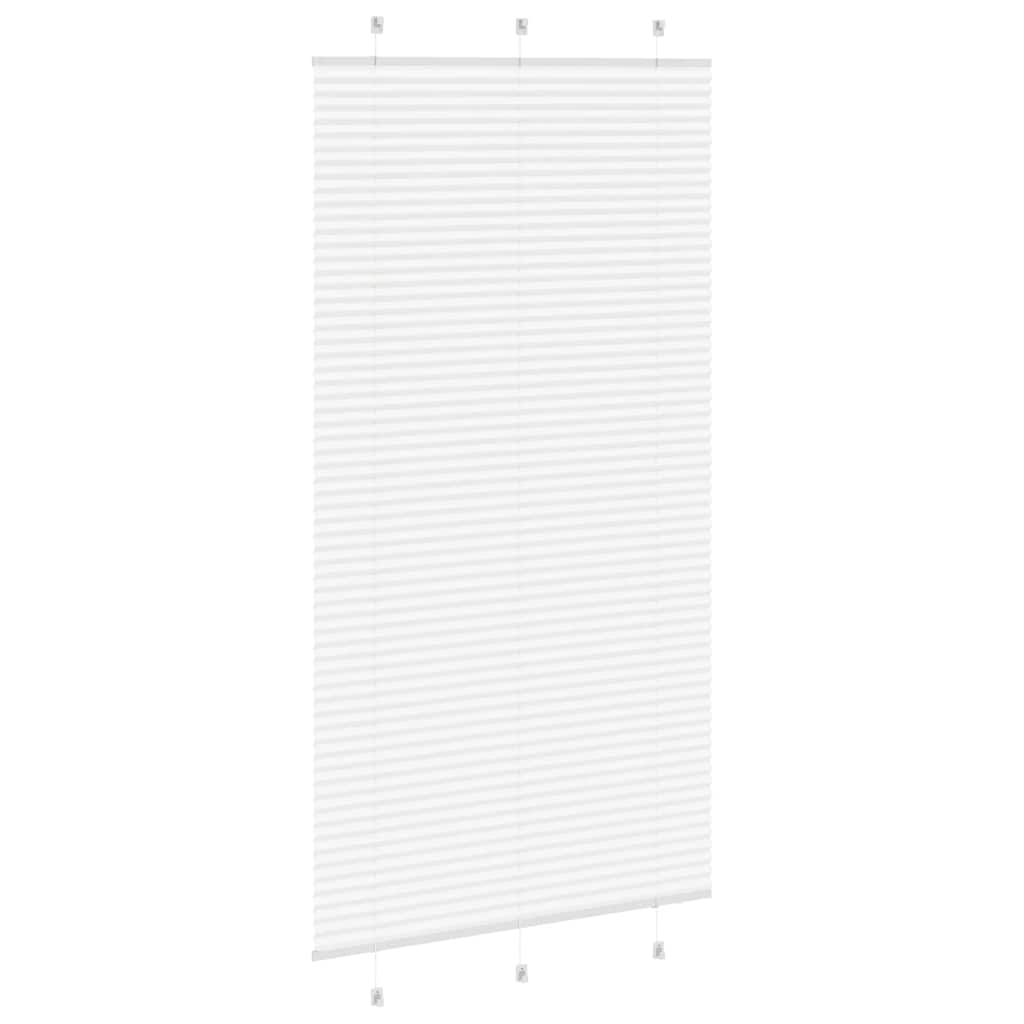 Plisségardin Hvid 110x200 cm Stofbredde 109,4 cm Polyester