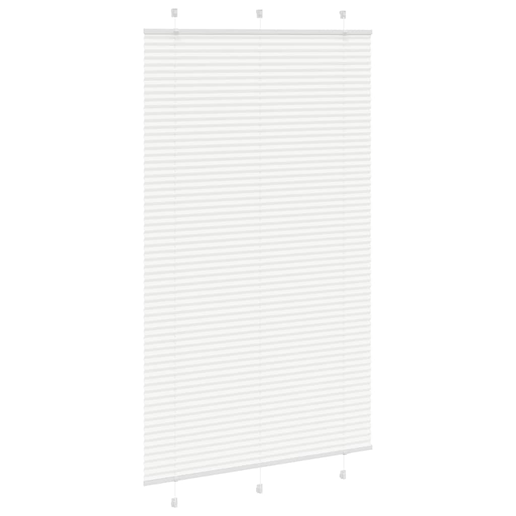 Plisségardin Hvid 115x200 cm Stofbredde 114,4 cm Polyester