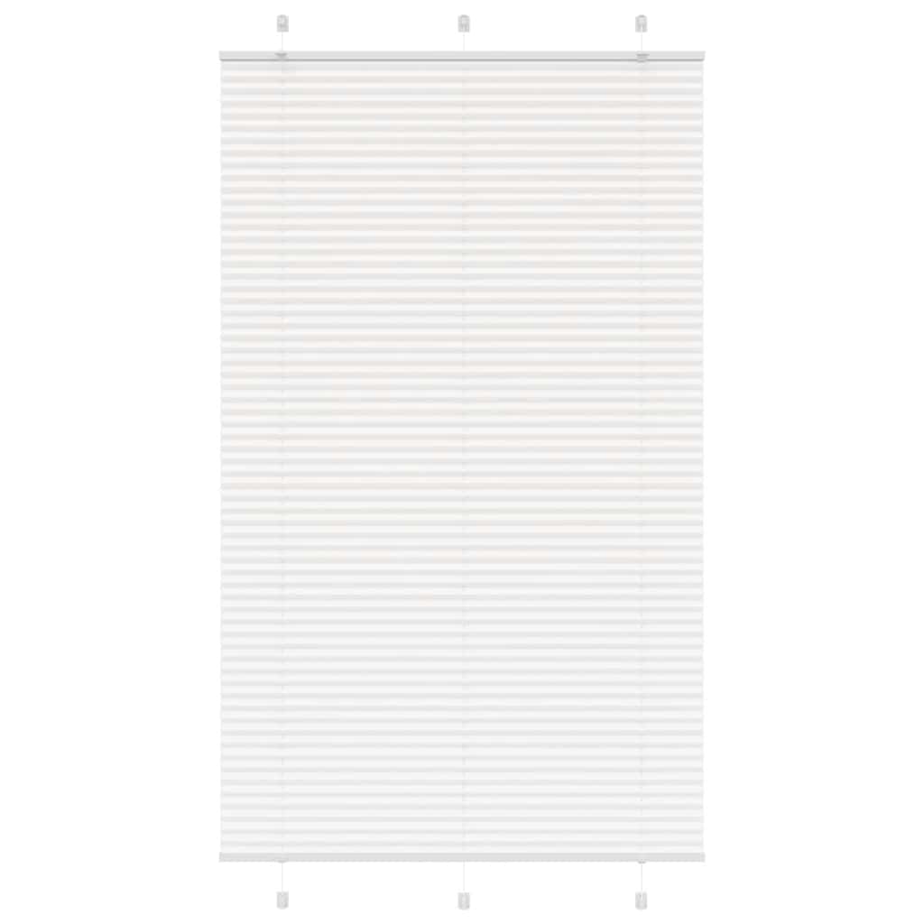 Plisségardin Hvid 120x200 cm Stofbredde 119,4 cm Polyester