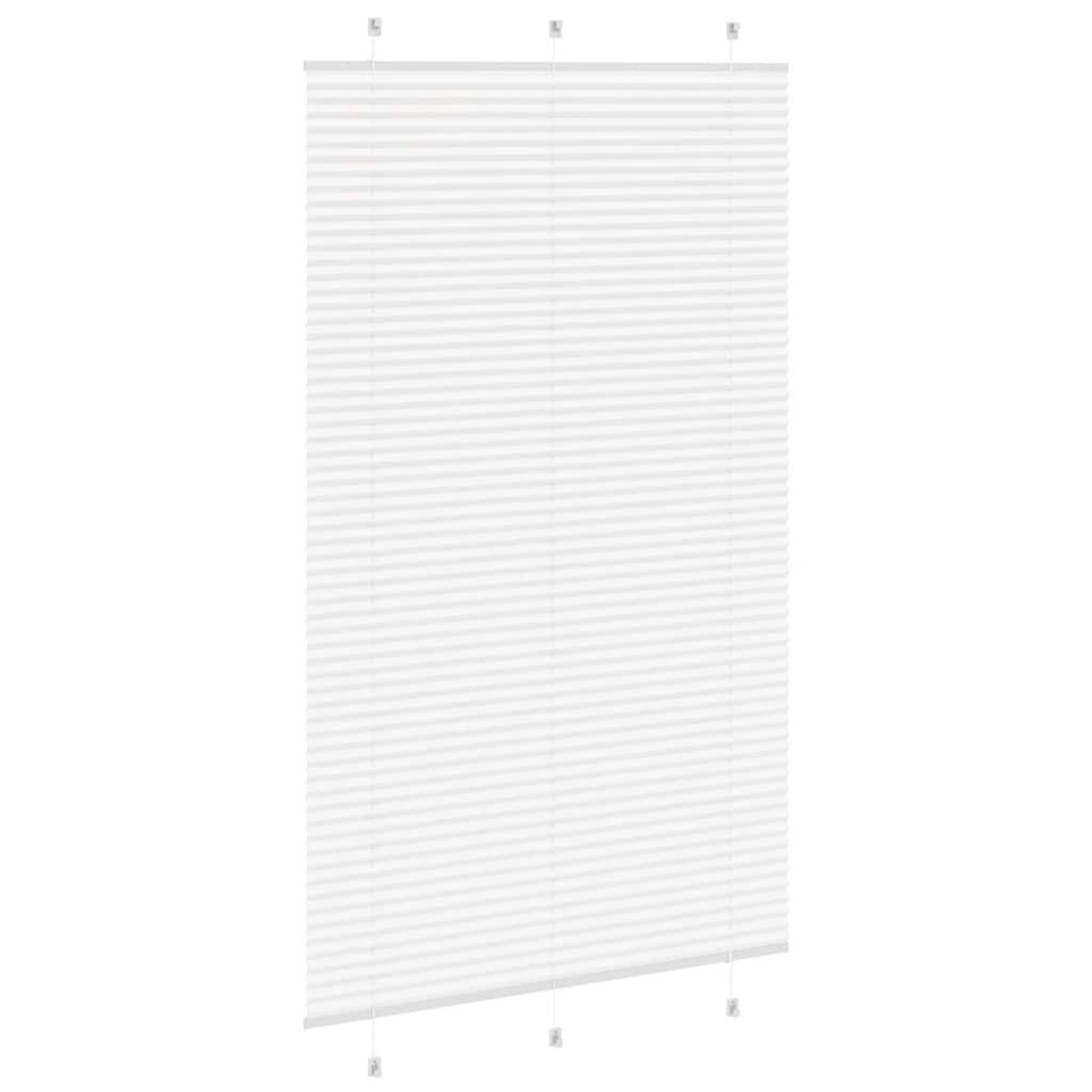Plisségardin Hvid 120x200 cm Stofbredde 119,4 cm Polyester