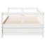 daybed uden madras 90x200 cm massivt fyrretræ hvid