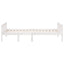 juniorseng uden madras 90x200 cm massivt fyrretræ hvid