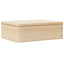 trækasse med låg 40x30x13 cm massivt fyrretræ