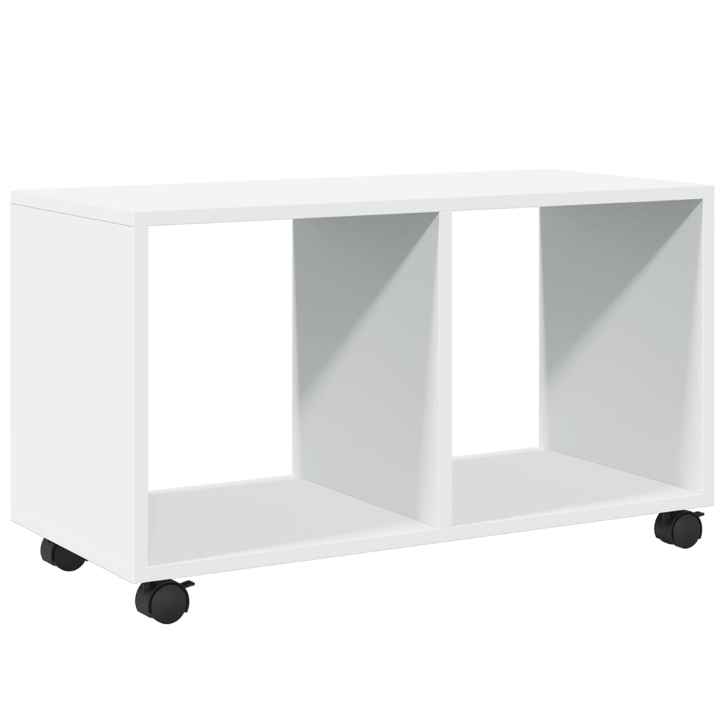 rullebord 72x33x42,5 cm konstrueret træ hvid