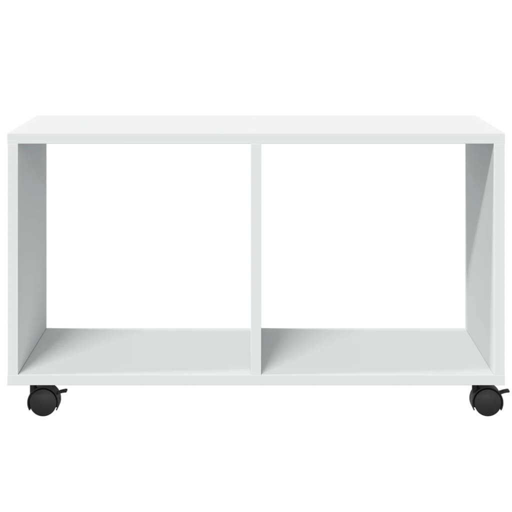 rullebord 72x33x42,5 cm konstrueret træ hvid