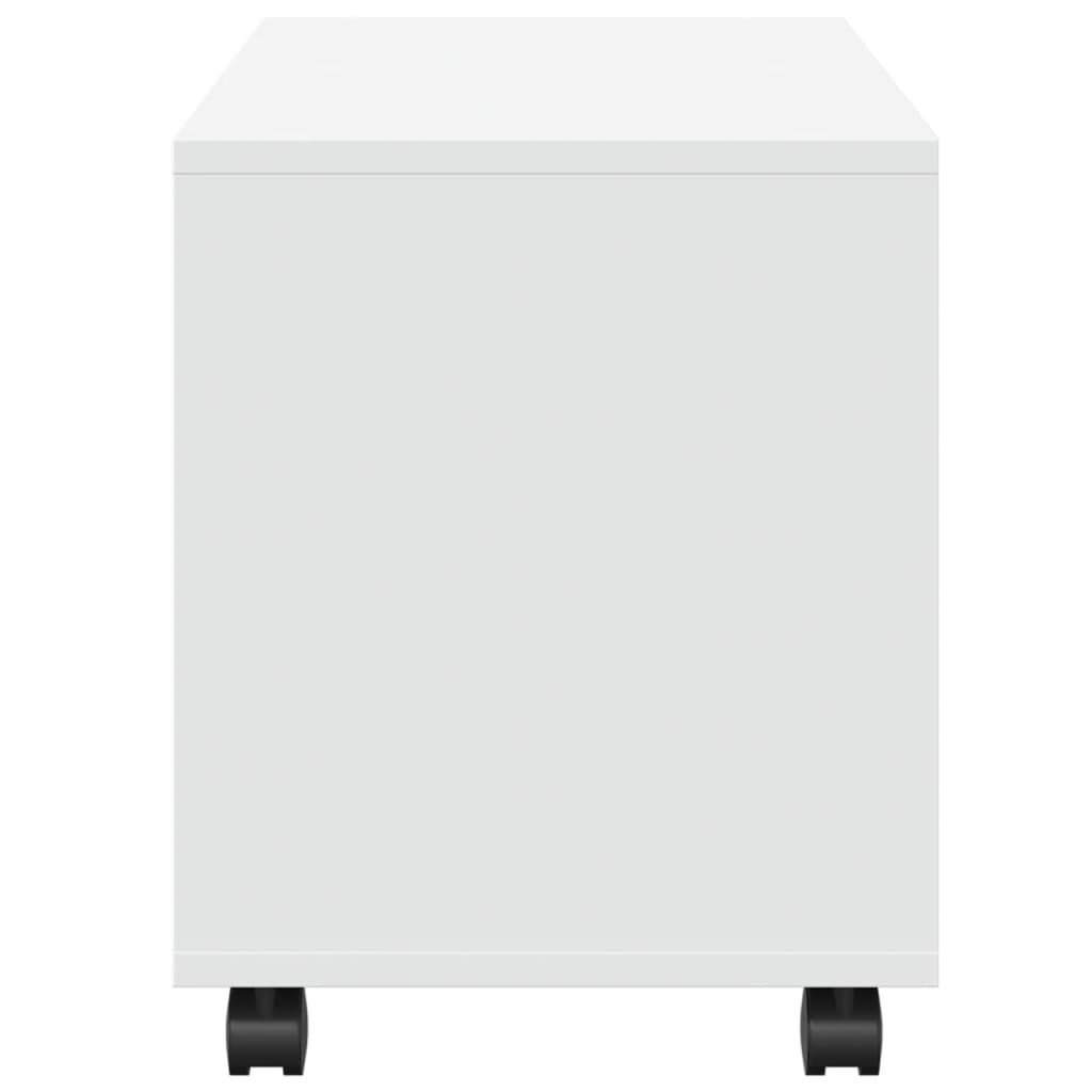 rullebord 72x33x42,5 cm konstrueret træ hvid