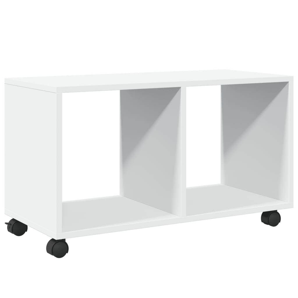 rullebord 72x33x42,5 cm konstrueret træ hvid