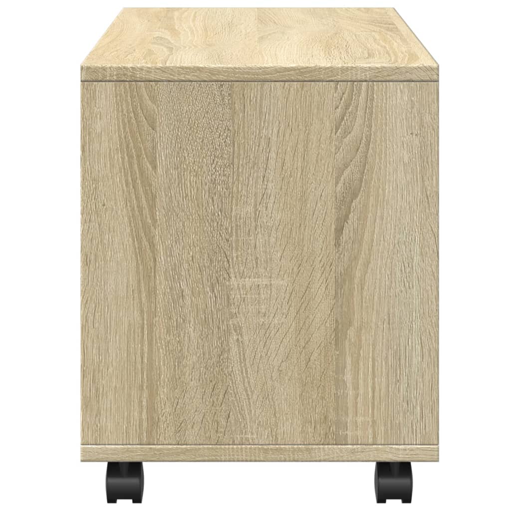 rullebord 72x33x42,5 cm konstrueret træ sonoma-eg