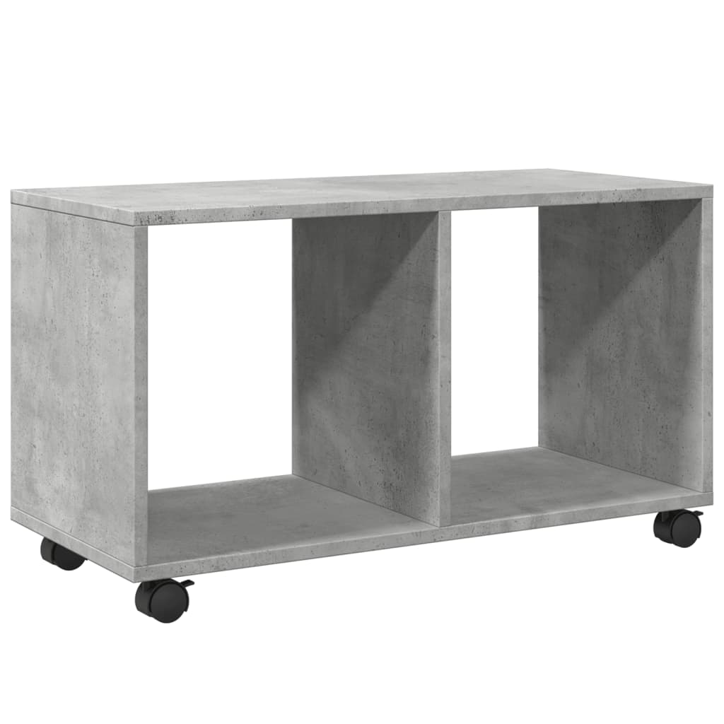 rullebord 72x33x42,5 cm konstrueret træ betongrå