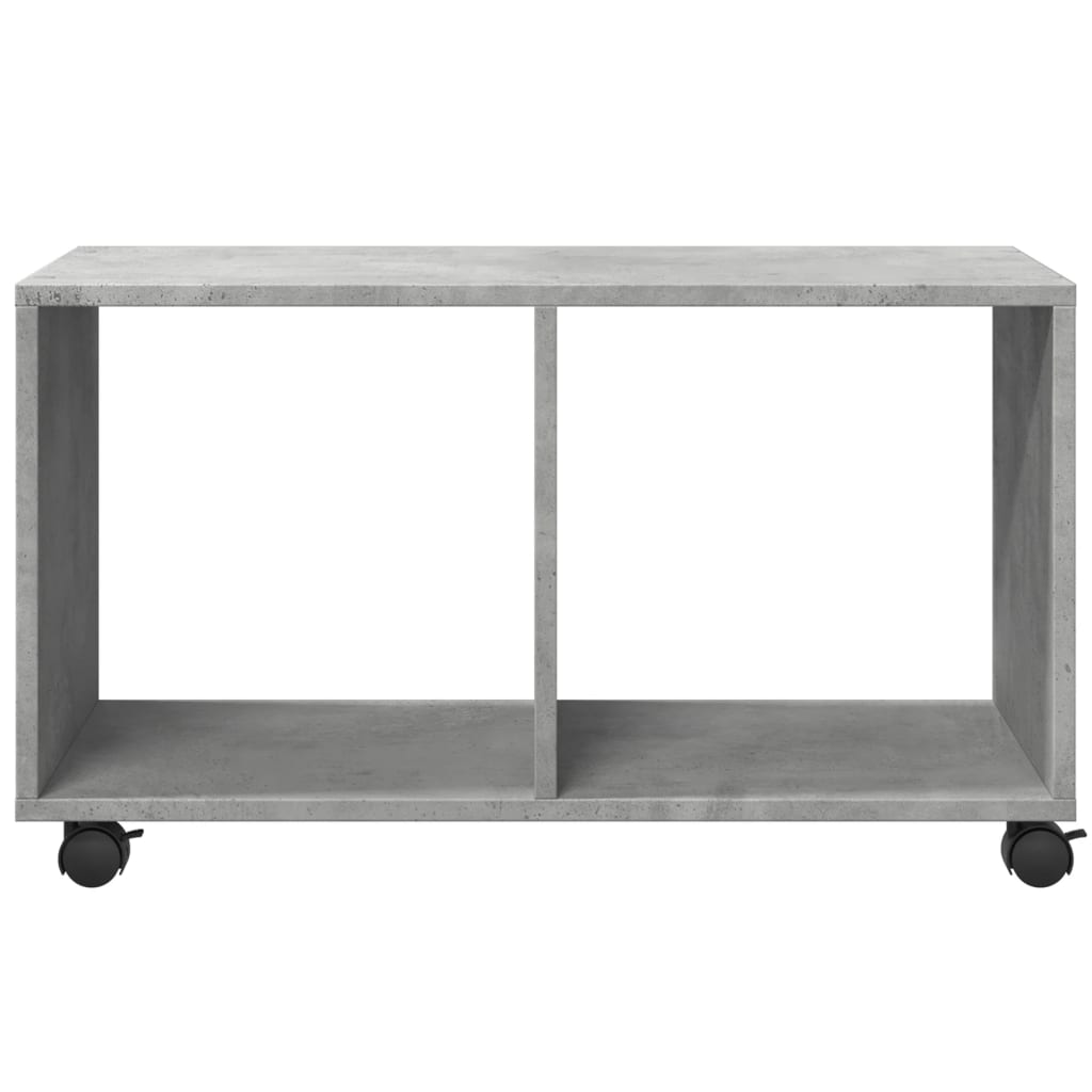 rullebord 72x33x42,5 cm konstrueret træ betongrå