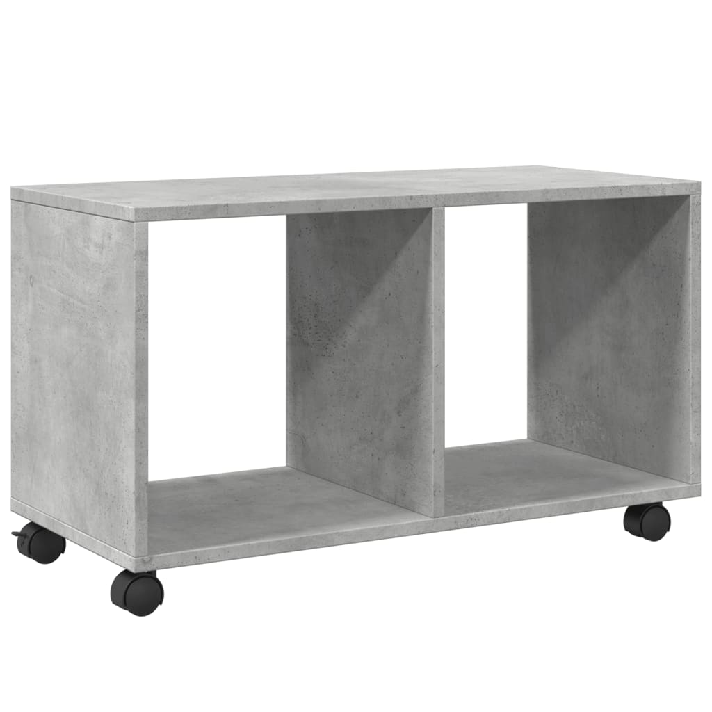 rullebord 72x33x42,5 cm konstrueret træ betongrå