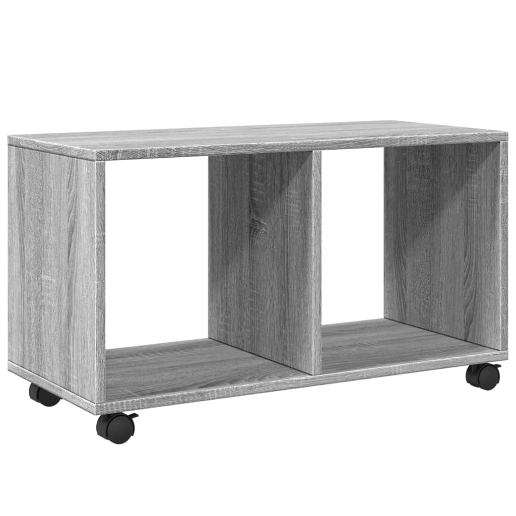 rullebord 72x33x42,5 cm konstrueret træ grå sonoma-eg