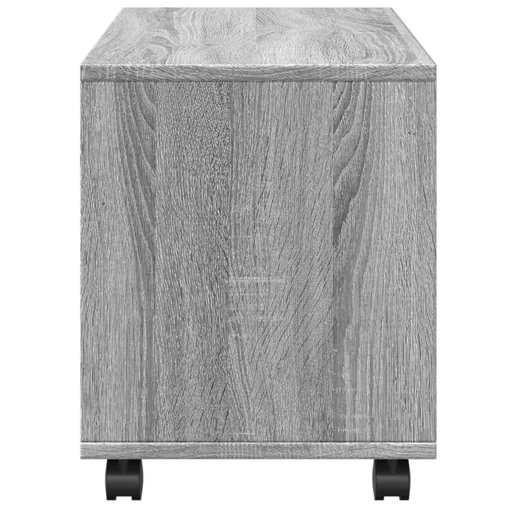 rullebord 72x33x42,5 cm konstrueret træ grå sonoma-eg