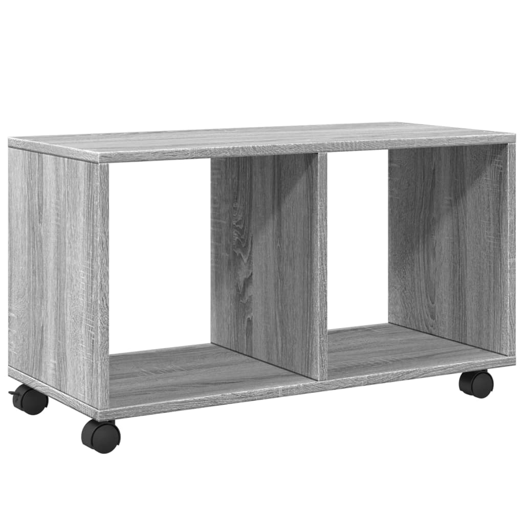 rullebord 72x33x42,5 cm konstrueret træ grå sonoma-eg