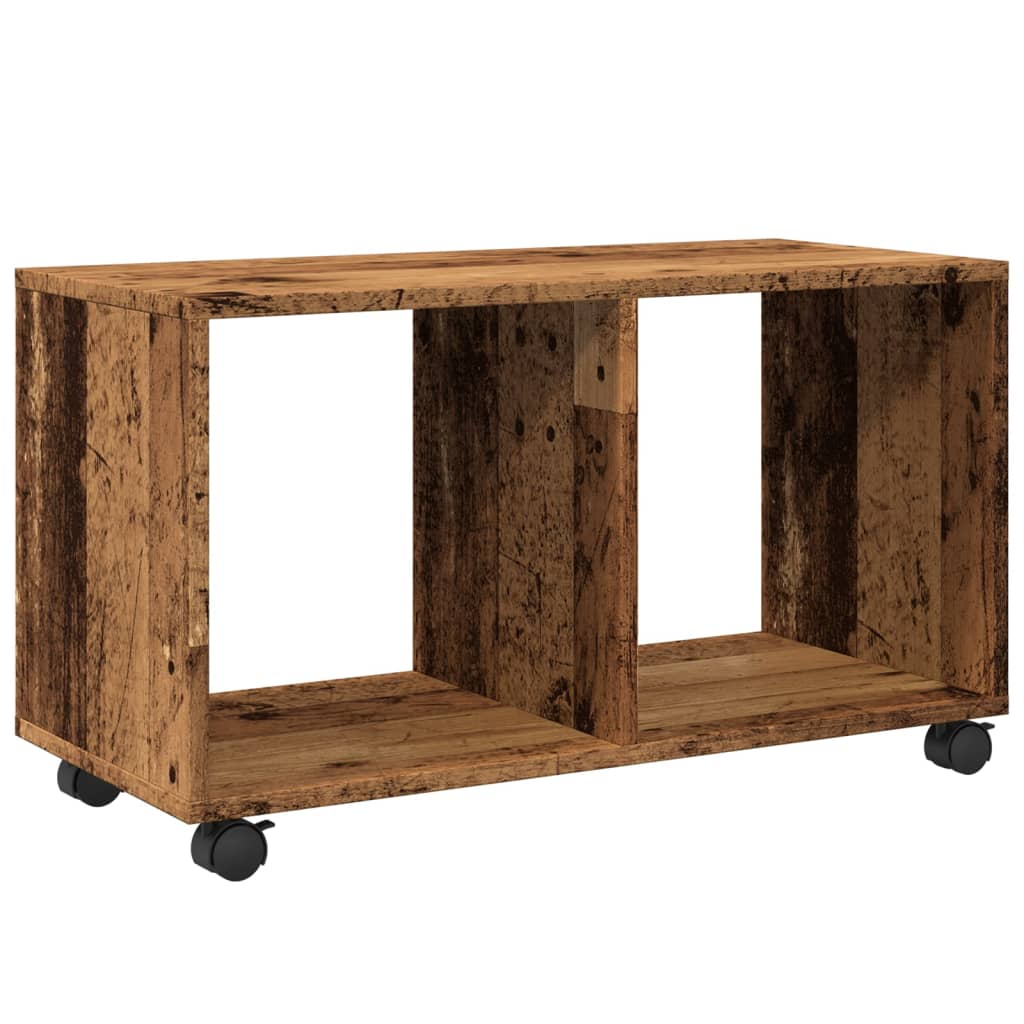 rullebord 72x33x42,5 cm konstrueret træ gammelt trælook
