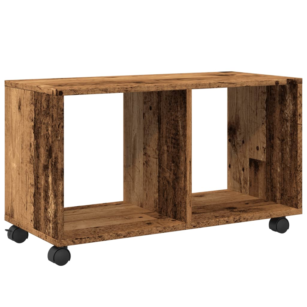 rullebord 72x33x42,5 cm konstrueret træ gammelt trælook