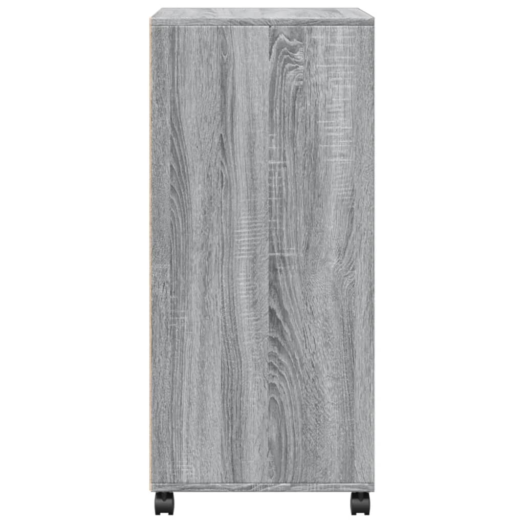 rullebord 55x40x91 cm konstrueret træ grå sonoma-eg