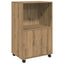rullebord 55x40x91 cm konstrueret træ egetræsfarve