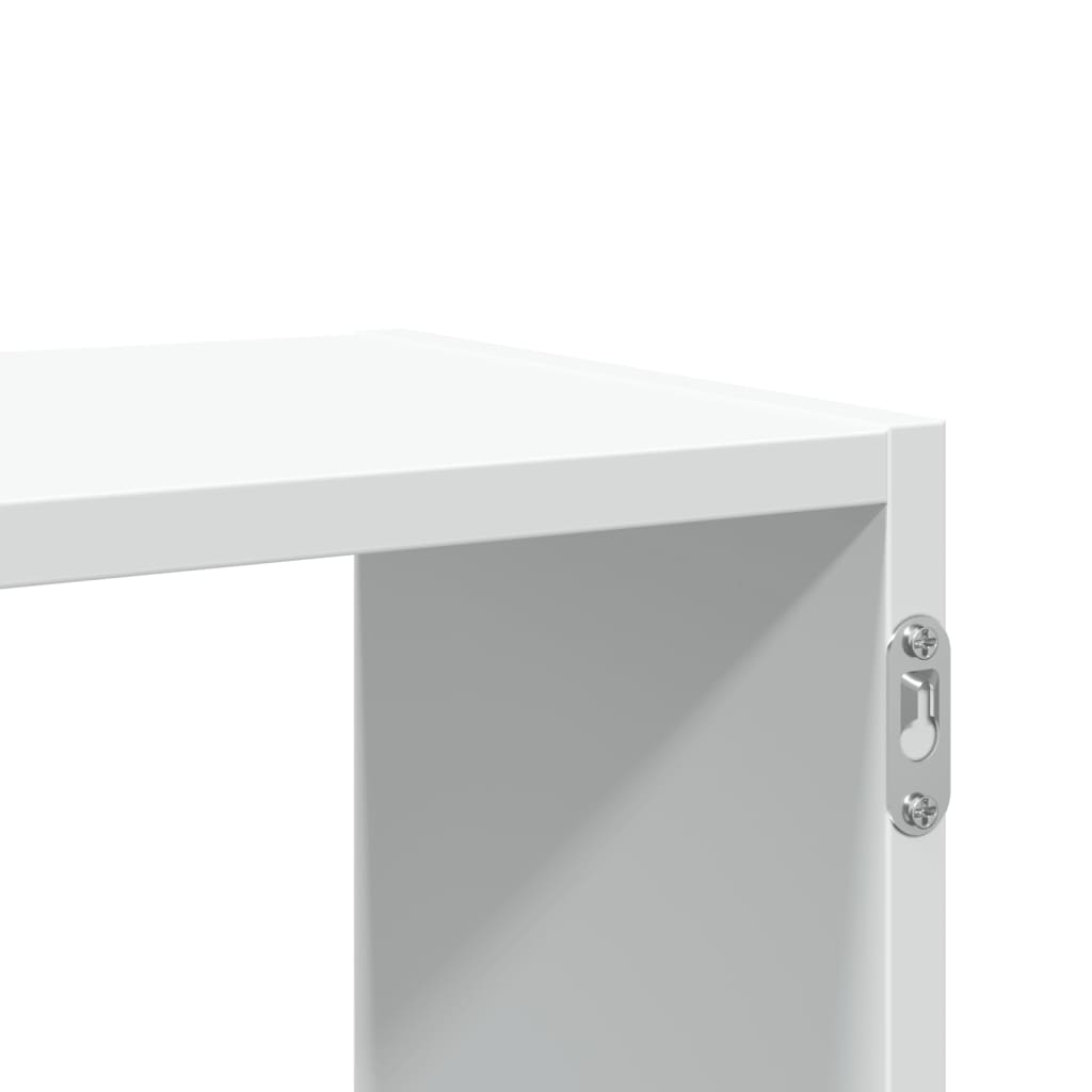 væghylde 100x25x50 cm konstrueret træ hvid