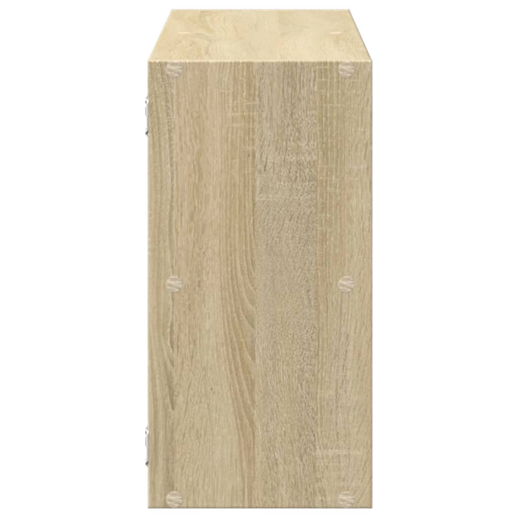 væghylde 100x25x50 cm konstrueret træ sonoma-eg