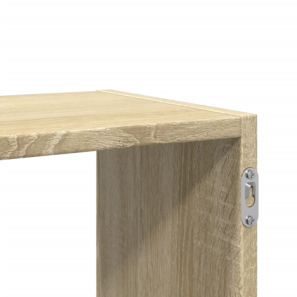 væghylde 100x25x50 cm konstrueret træ sonoma-eg