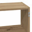 væghylde 100x25x50 cm konstrueret træ sort egetræsfarve