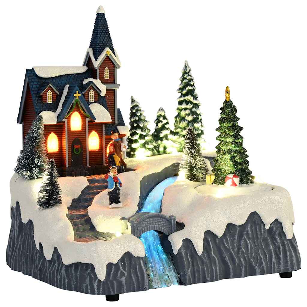 Julelandsby dekoration 20,5 x 17 x 21 cm Plastik Flerfarvet