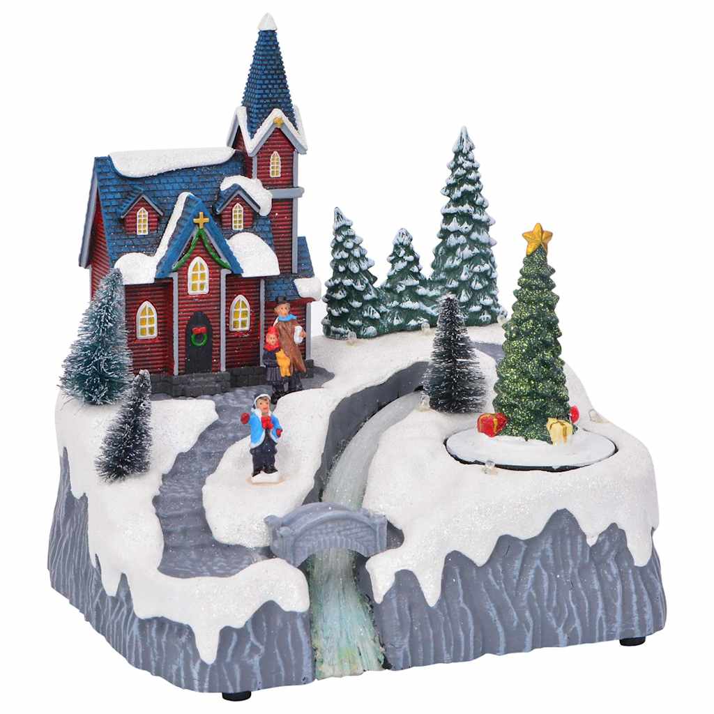 Julelandsby dekoration 20,5 x 17 x 21 cm Plastik Flerfarvet