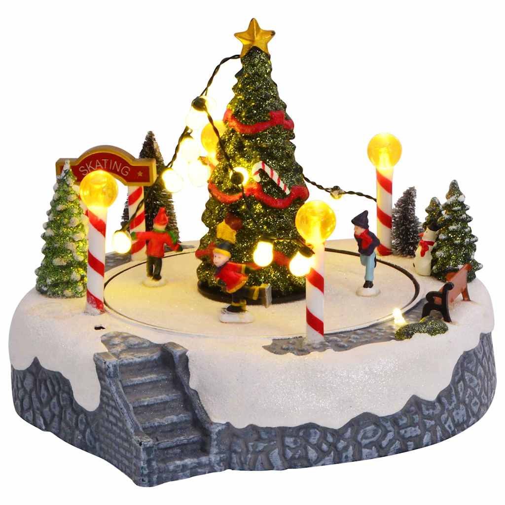 Julelandsby dekoration 22 x 21,5 x 17 cm Plastik Flerfarvet
