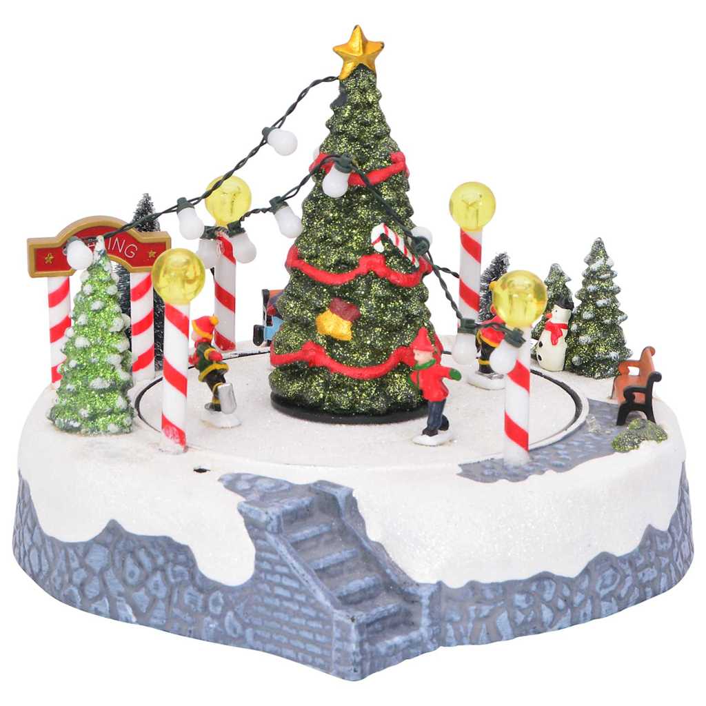 Julelandsby dekoration 22 x 21,5 x 17 cm Plastik Flerfarvet
