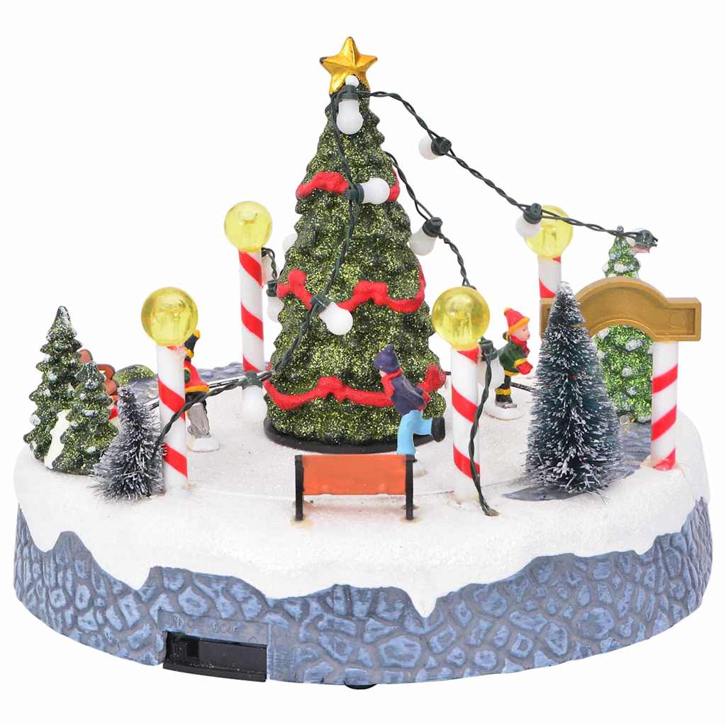 Julelandsby dekoration 22 x 21,5 x 17 cm Plastik Flerfarvet