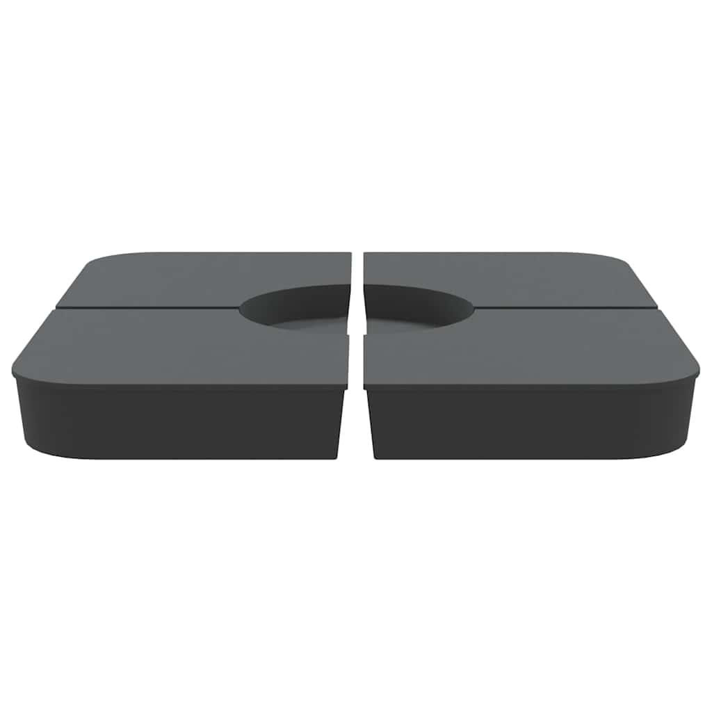 4 dele parasolbund til parasolfod 100 kg PP