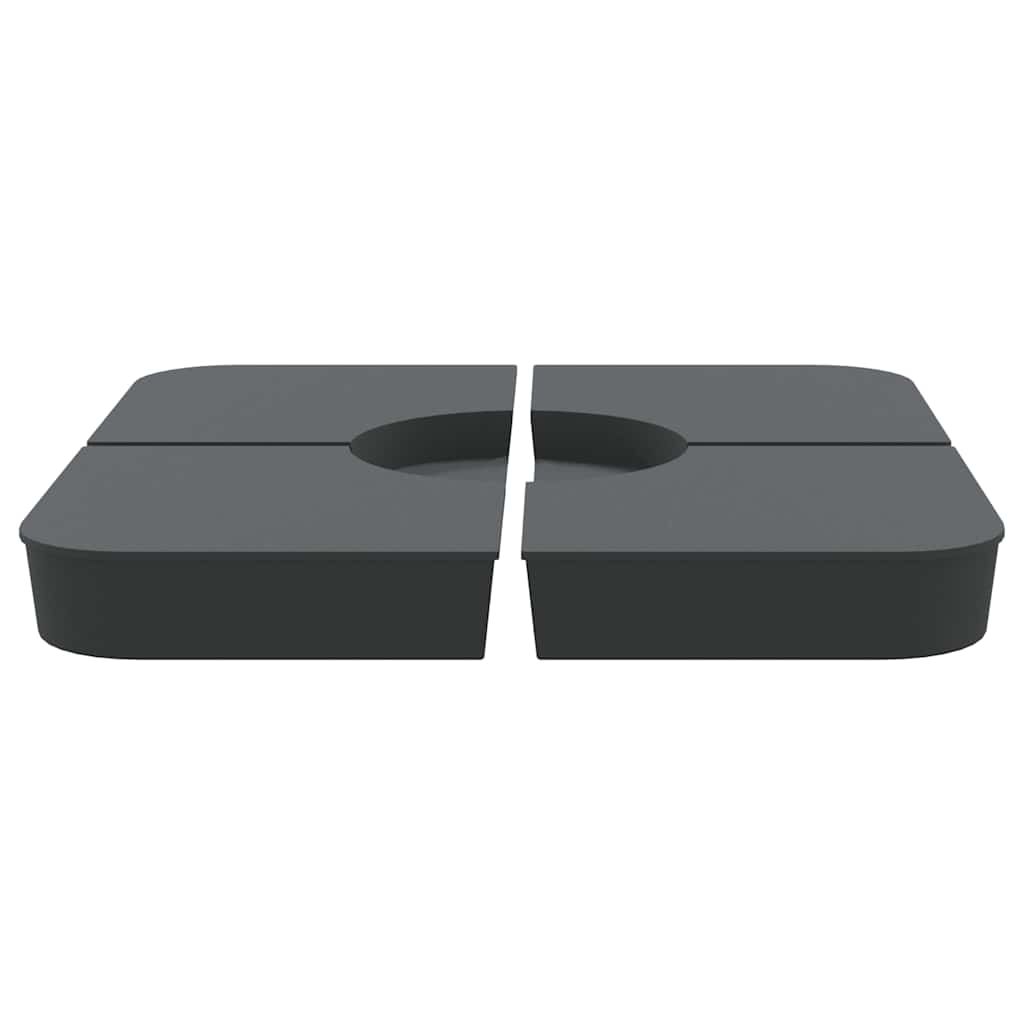 4 dele parasolbund til parasolfod 100 kg PP