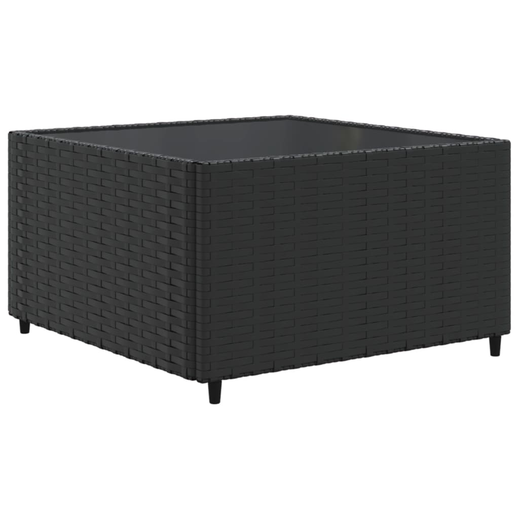 sofasæt til haven 11 dele med hynder polyrattan sort