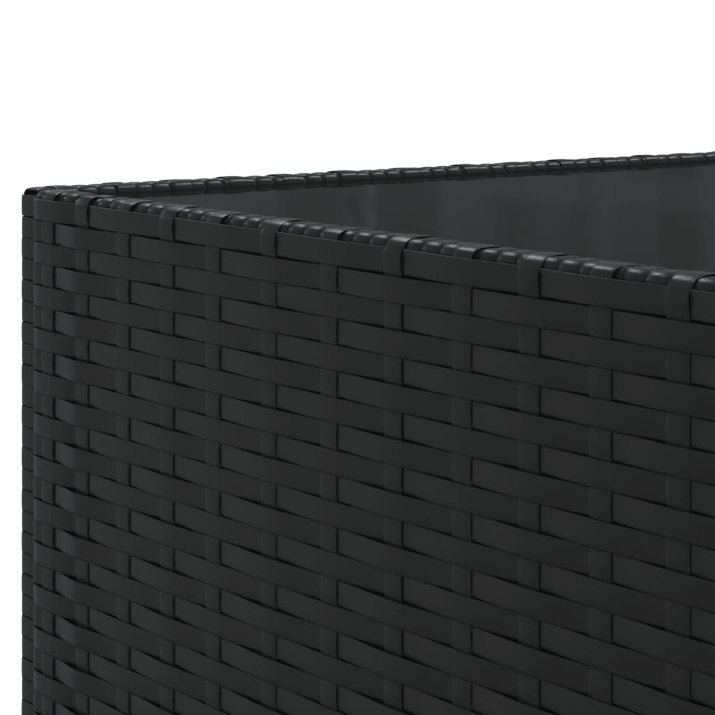 sofasæt til haven 11 dele med hynder polyrattan sort