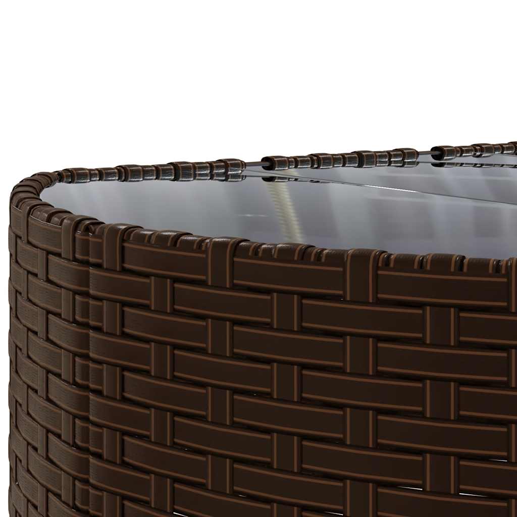 sofasæt til haven 6 dele med hynder polyrattan brun