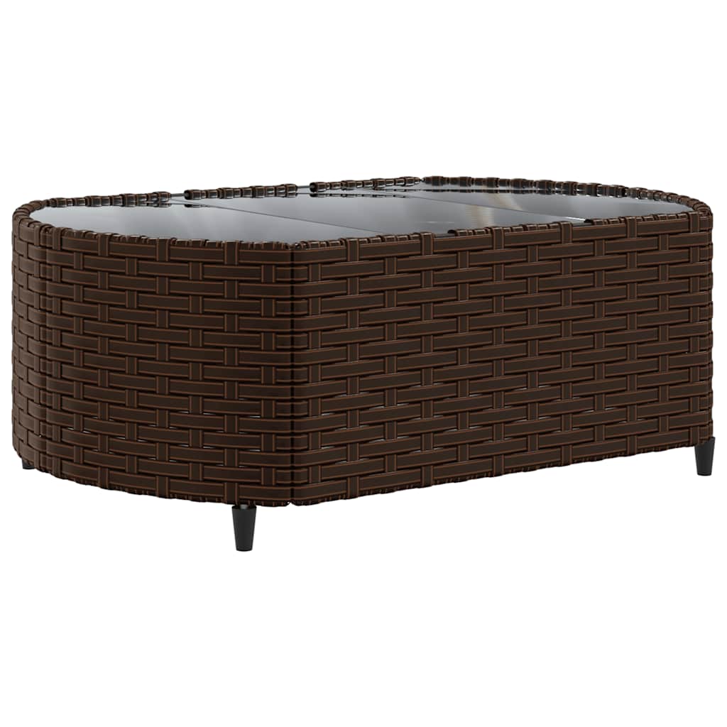 sofasæt til haven 10 dele med hynder polyrattan brun