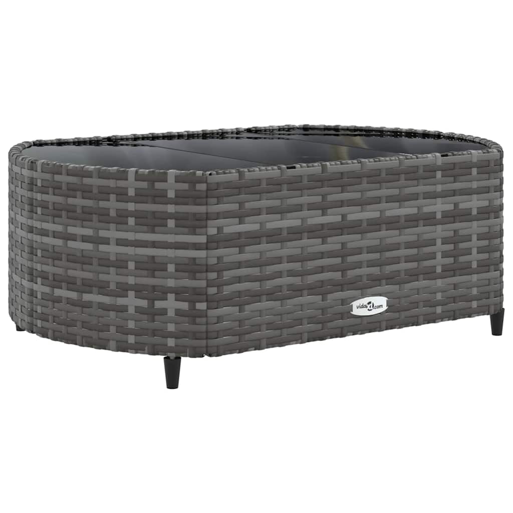 sofasæt til haven 10 dele med hynder polyrattan grå
