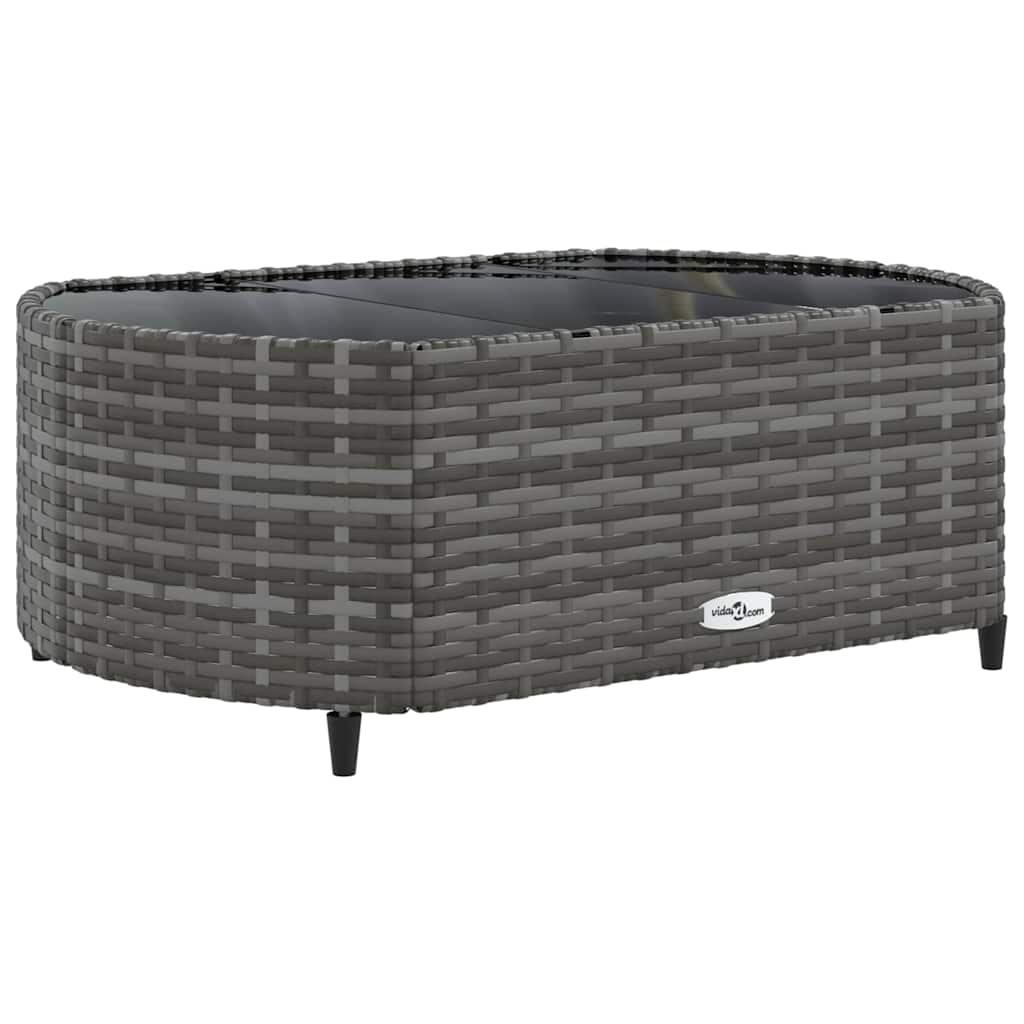 sofasæt til haven 10 dele med hynder polyrattan grå